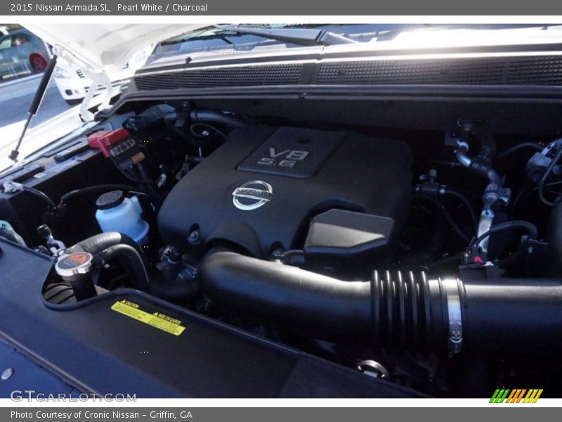 Pearl White / Charcoal 2015 Nissan Armada SL