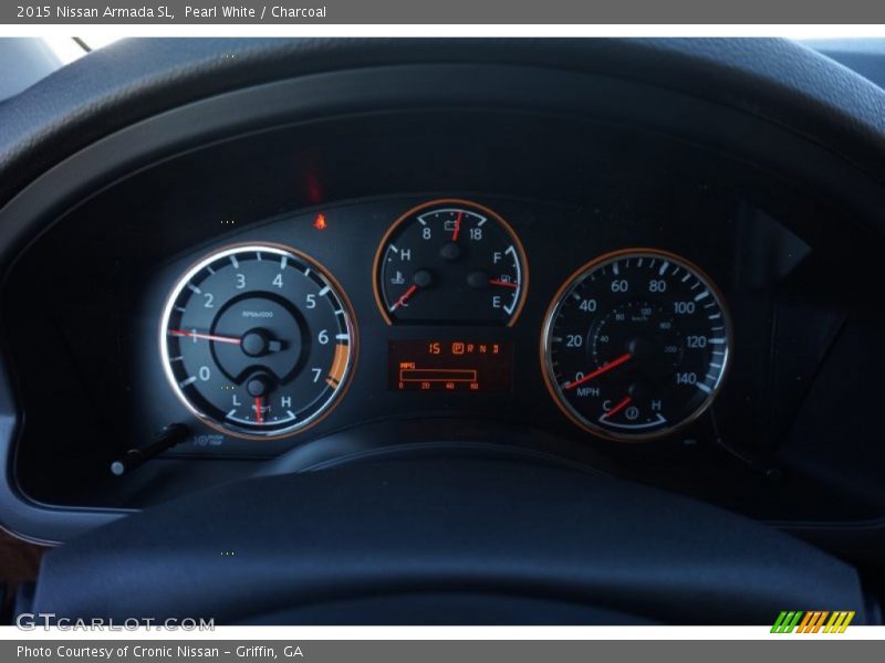 Pearl White / Charcoal 2015 Nissan Armada SL