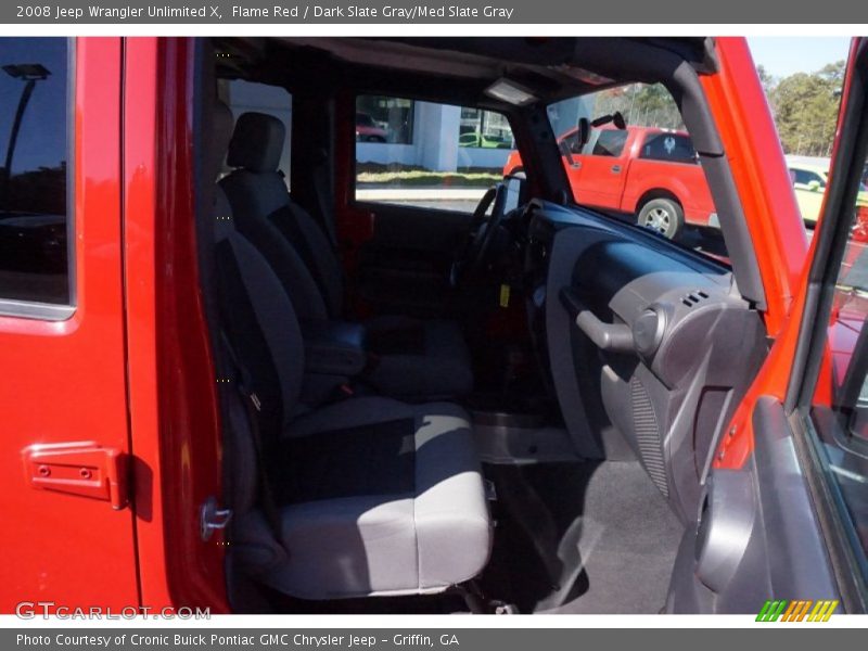 Flame Red / Dark Slate Gray/Med Slate Gray 2008 Jeep Wrangler Unlimited X