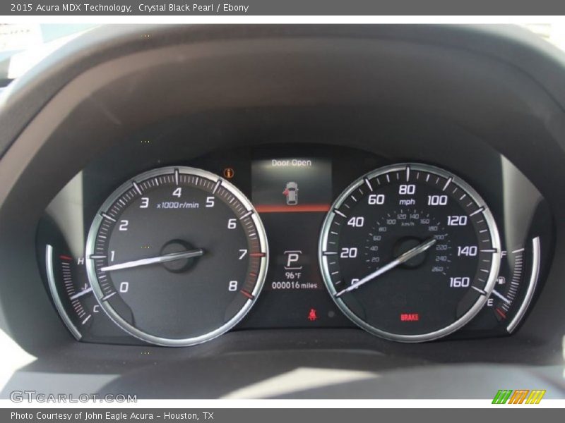 Crystal Black Pearl / Ebony 2015 Acura MDX Technology