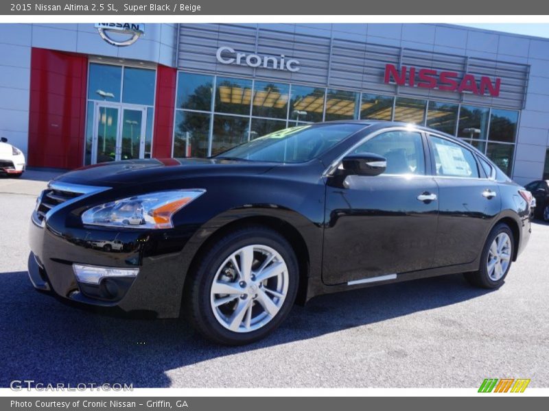 Super Black / Beige 2015 Nissan Altima 2.5 SL