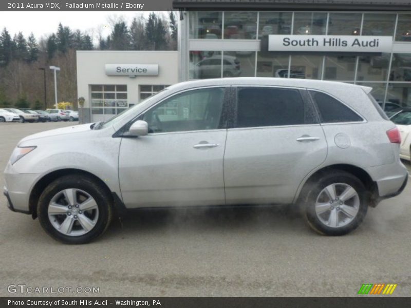 Palladium Metallic / Ebony 2011 Acura MDX