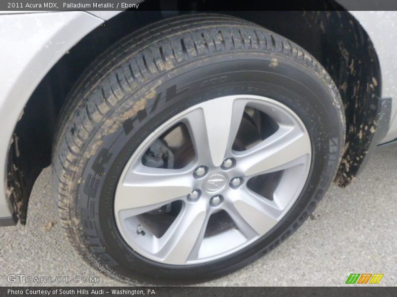 Palladium Metallic / Ebony 2011 Acura MDX