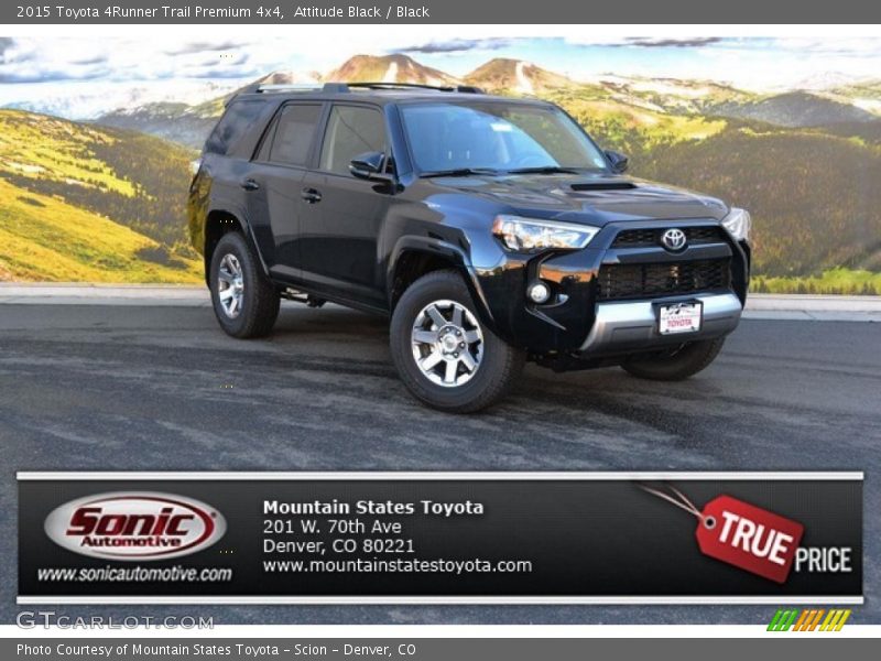 Attitude Black / Black 2015 Toyota 4Runner Trail Premium 4x4
