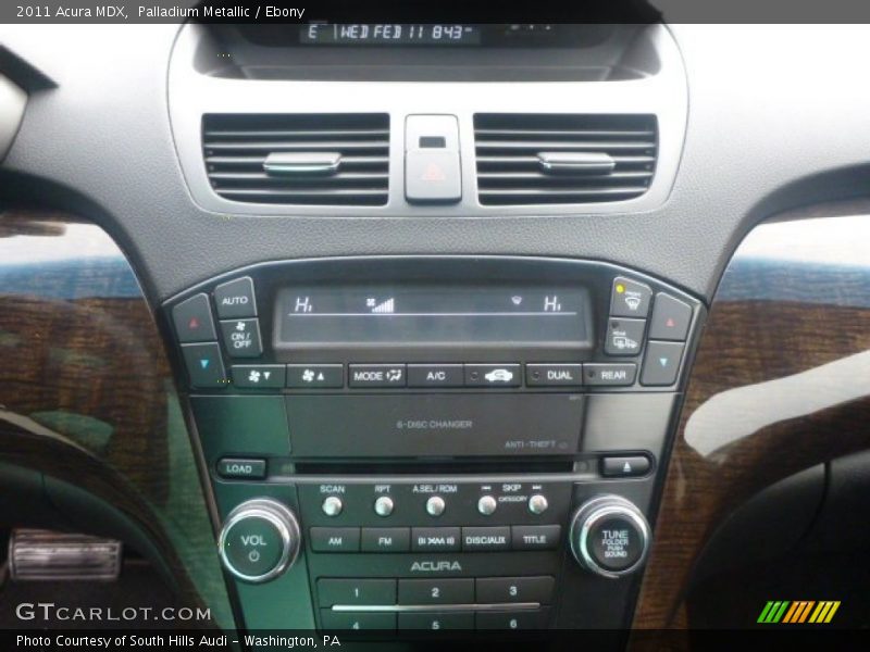 Palladium Metallic / Ebony 2011 Acura MDX