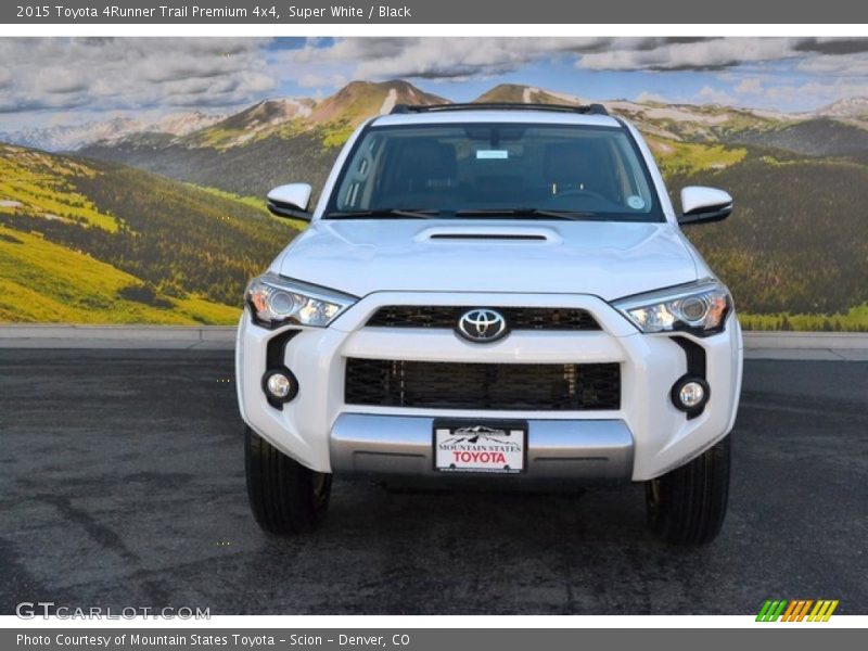 Super White / Black 2015 Toyota 4Runner Trail Premium 4x4