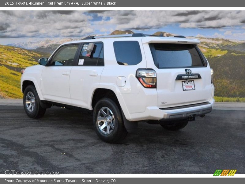 Super White / Black 2015 Toyota 4Runner Trail Premium 4x4