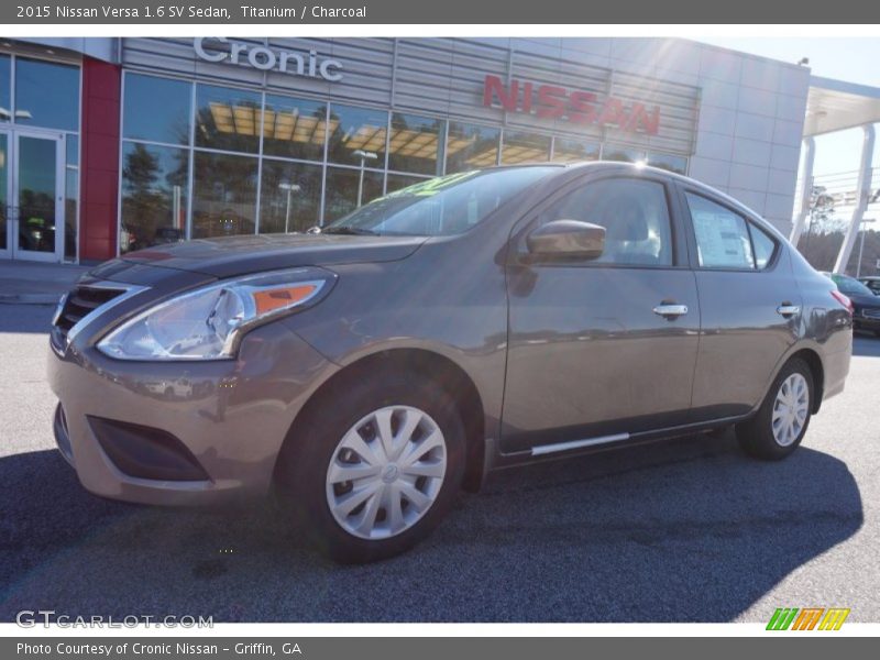 Titanium / Charcoal 2015 Nissan Versa 1.6 SV Sedan