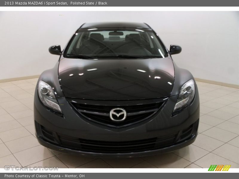 Polished Slate / Black 2013 Mazda MAZDA6 i Sport Sedan
