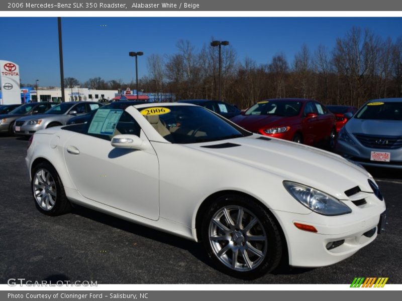Alabaster White / Beige 2006 Mercedes-Benz SLK 350 Roadster