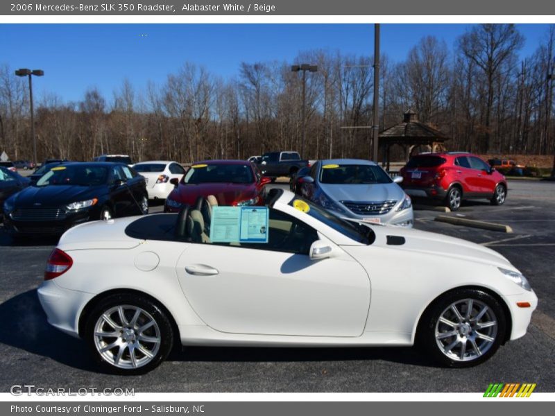 Alabaster White / Beige 2006 Mercedes-Benz SLK 350 Roadster