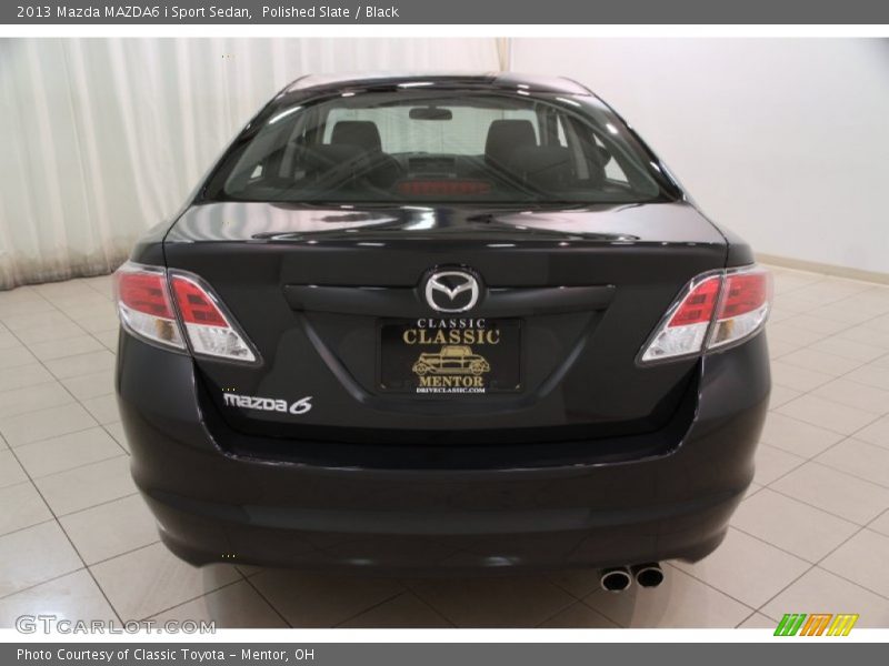 Polished Slate / Black 2013 Mazda MAZDA6 i Sport Sedan