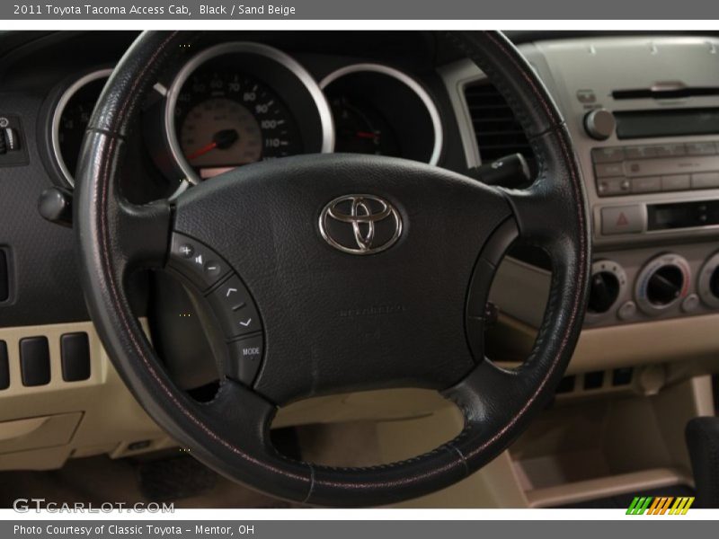 Black / Sand Beige 2011 Toyota Tacoma Access Cab