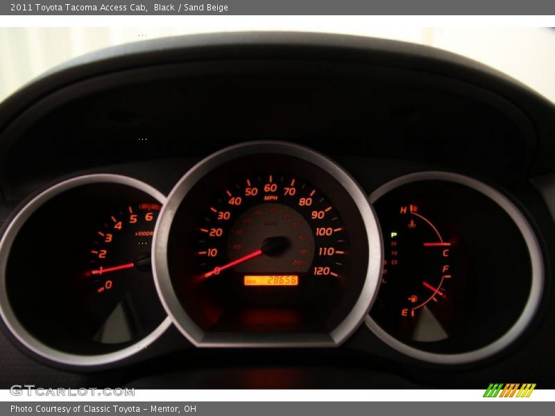 Black / Sand Beige 2011 Toyota Tacoma Access Cab