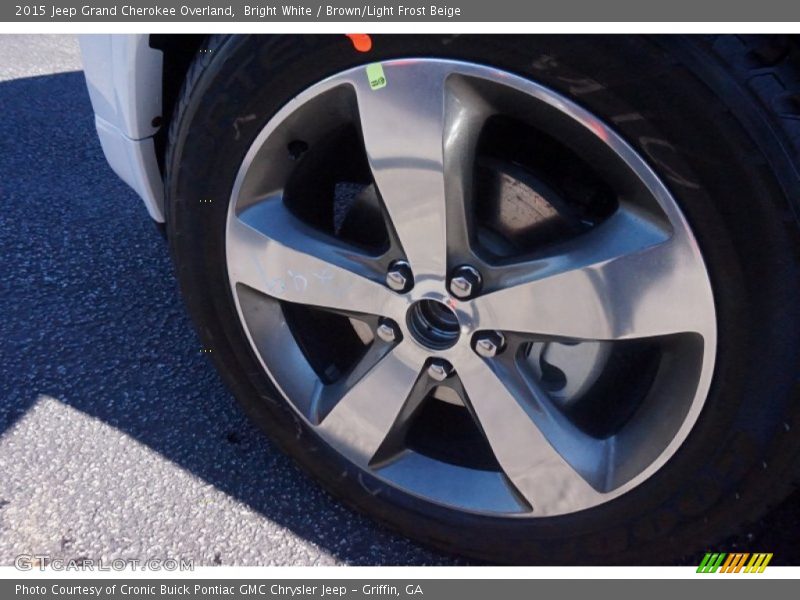 Bright White / Brown/Light Frost Beige 2015 Jeep Grand Cherokee Overland