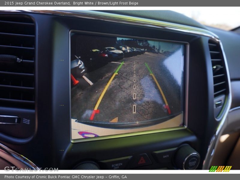 Bright White / Brown/Light Frost Beige 2015 Jeep Grand Cherokee Overland