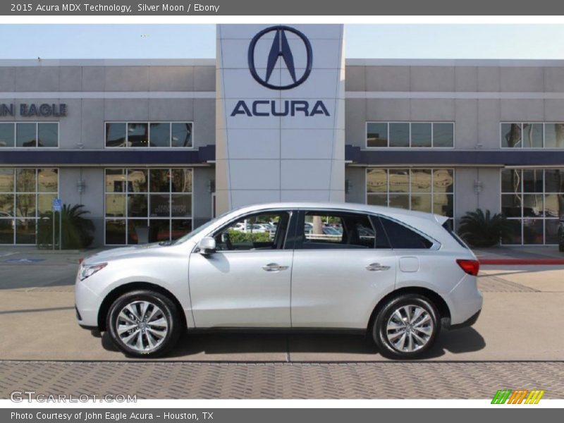 Silver Moon / Ebony 2015 Acura MDX Technology