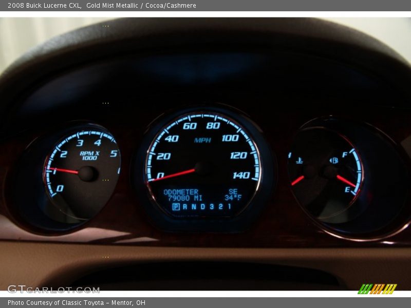 Gold Mist Metallic / Cocoa/Cashmere 2008 Buick Lucerne CXL