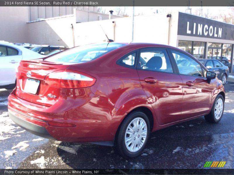 Ruby Red / Charcoal Black 2014 Ford Fiesta SE Sedan