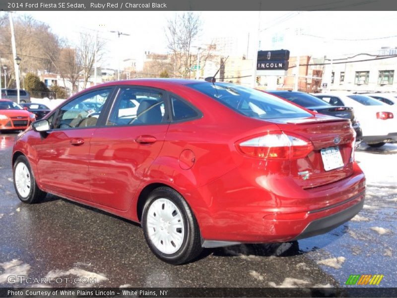 Ruby Red / Charcoal Black 2014 Ford Fiesta SE Sedan