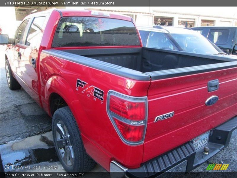 Vermillion Red / Medium Stone 2010 Ford F150 XL SuperCrew