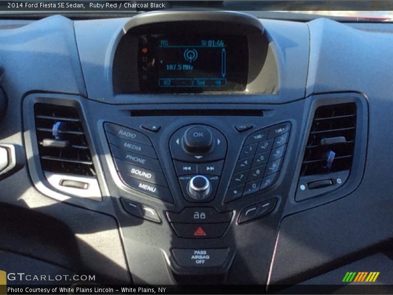 Ruby Red / Charcoal Black 2014 Ford Fiesta SE Sedan