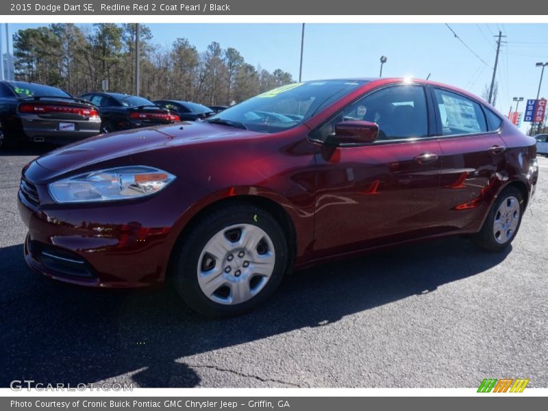 Redline Red 2 Coat Pearl / Black 2015 Dodge Dart SE