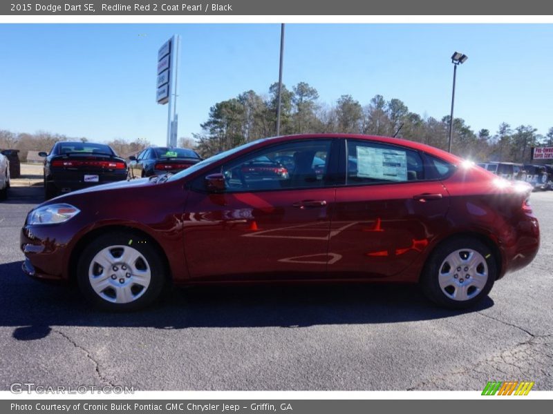 Redline Red 2 Coat Pearl / Black 2015 Dodge Dart SE
