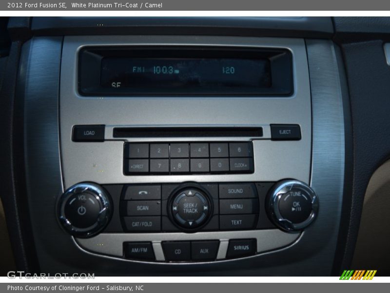 White Platinum Tri-Coat / Camel 2012 Ford Fusion SE