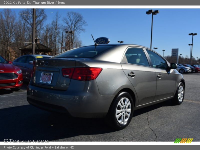 Titanium Silver / Stone 2011 Kia Forte EX
