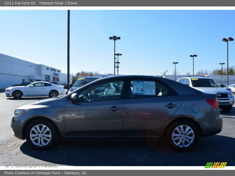Titanium Silver / Stone 2011 Kia Forte EX