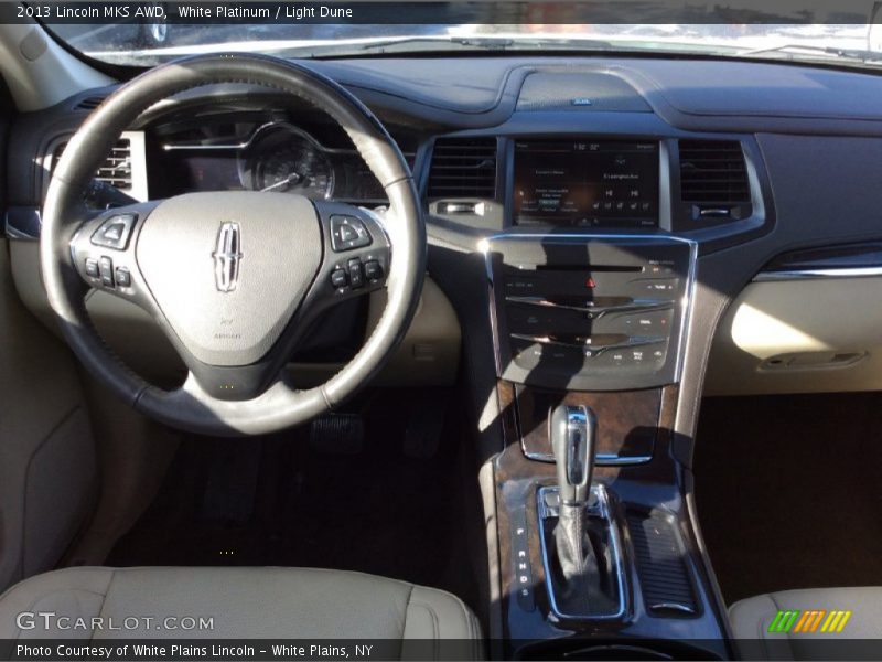 White Platinum / Light Dune 2013 Lincoln MKS AWD