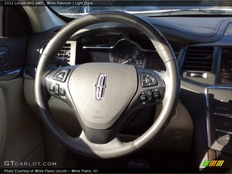 White Platinum / Light Dune 2013 Lincoln MKS AWD