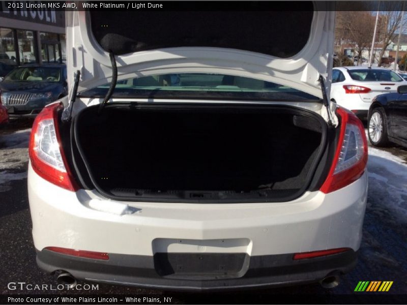 White Platinum / Light Dune 2013 Lincoln MKS AWD