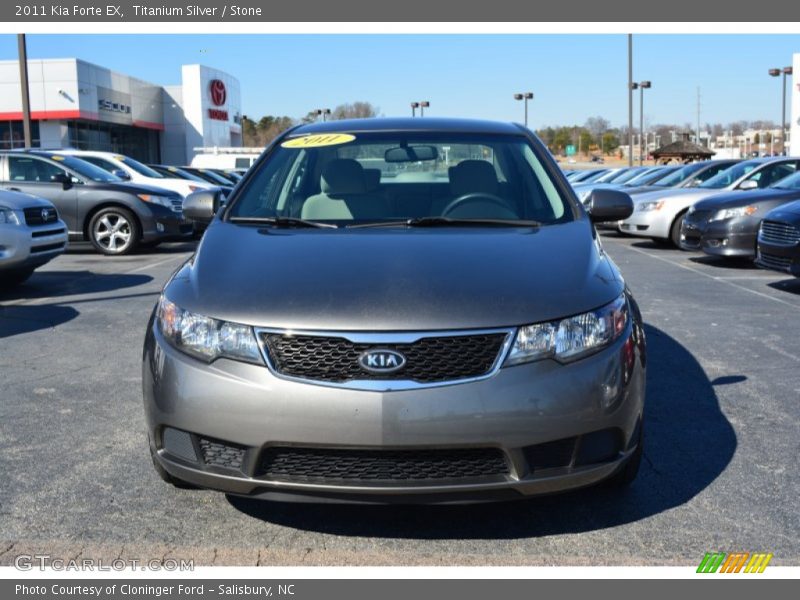 Titanium Silver / Stone 2011 Kia Forte EX