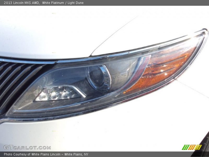 White Platinum / Light Dune 2013 Lincoln MKS AWD