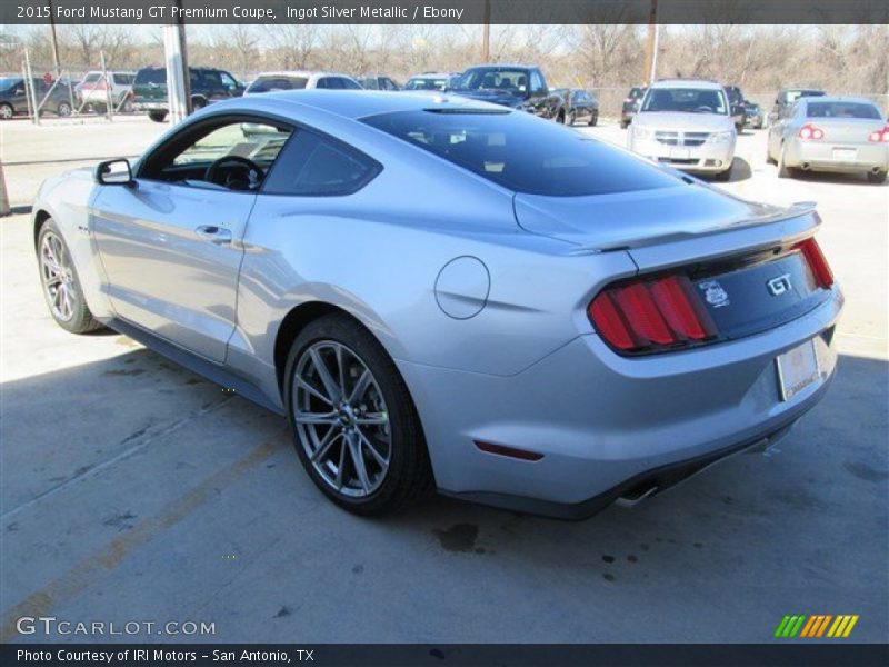 Ingot Silver Metallic / Ebony 2015 Ford Mustang GT Premium Coupe