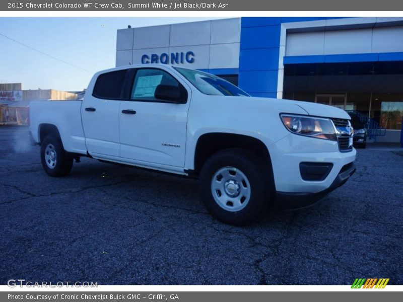 Summit White / Jet Black/Dark Ash 2015 Chevrolet Colorado WT Crew Cab