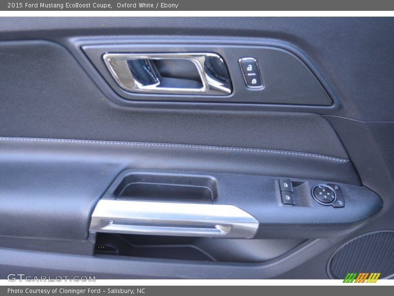 Oxford White / Ebony 2015 Ford Mustang EcoBoost Coupe