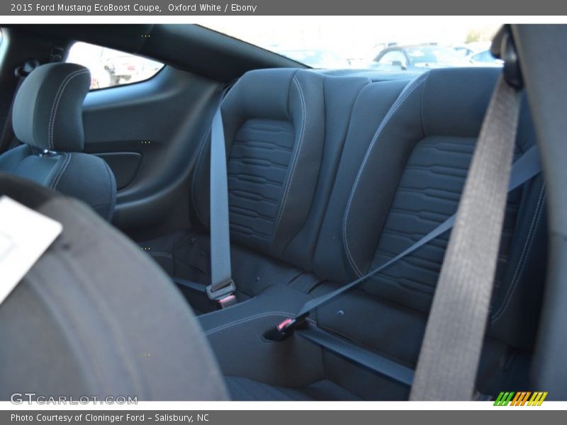 Oxford White / Ebony 2015 Ford Mustang EcoBoost Coupe
