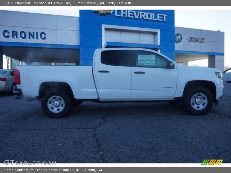 Summit White / Jet Black/Dark Ash 2015 Chevrolet Colorado WT Crew Cab