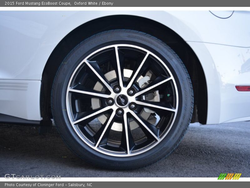 Oxford White / Ebony 2015 Ford Mustang EcoBoost Coupe