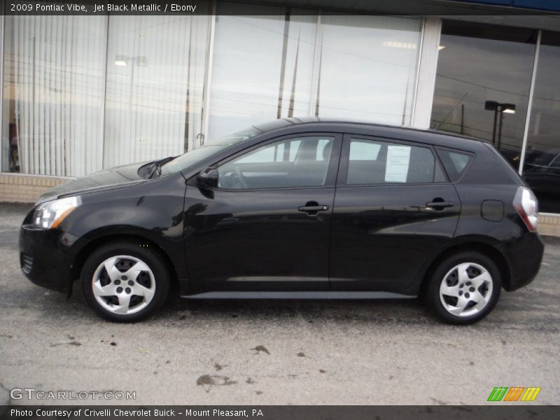 Jet Black Metallic / Ebony 2009 Pontiac Vibe