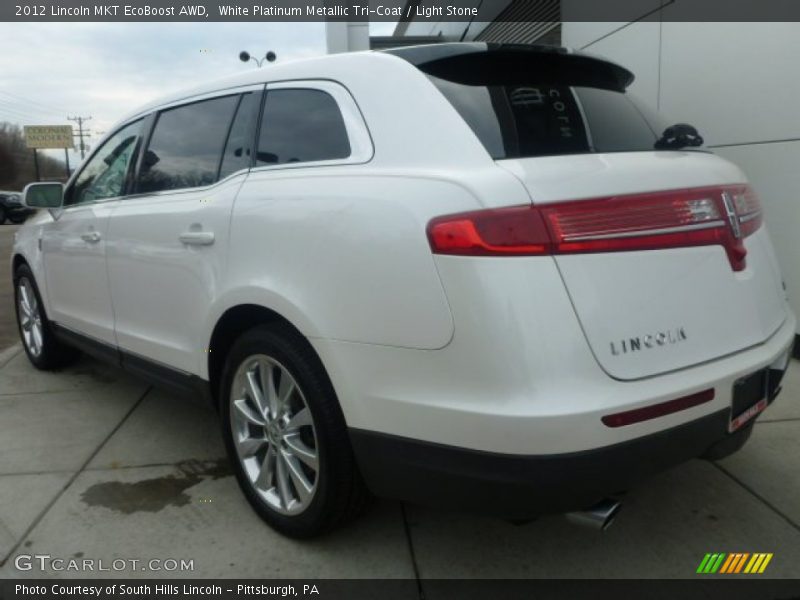 White Platinum Metallic Tri-Coat / Light Stone 2012 Lincoln MKT EcoBoost AWD