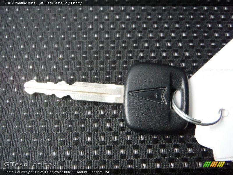 Jet Black Metallic / Ebony 2009 Pontiac Vibe