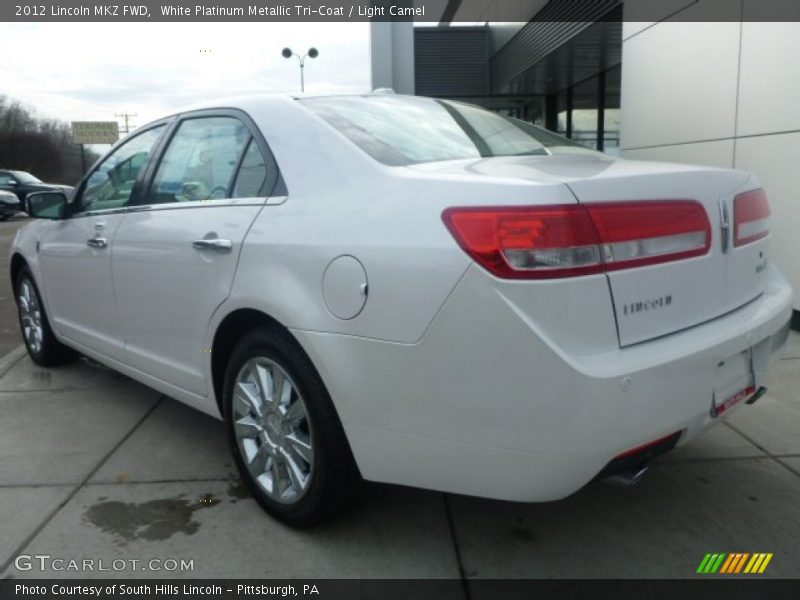 White Platinum Metallic Tri-Coat / Light Camel 2012 Lincoln MKZ FWD