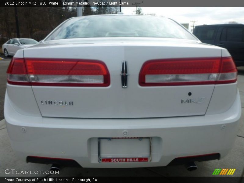 White Platinum Metallic Tri-Coat / Light Camel 2012 Lincoln MKZ FWD