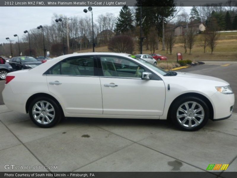 White Platinum Metallic Tri-Coat / Light Camel 2012 Lincoln MKZ FWD