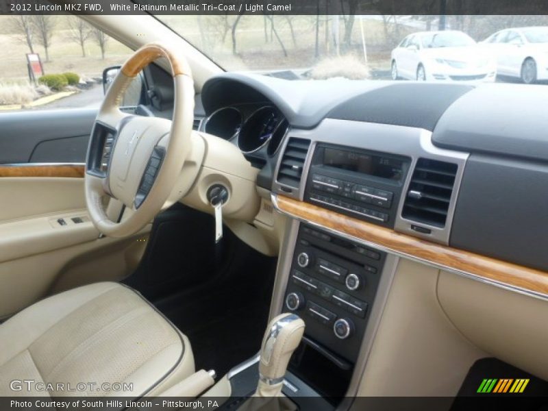 White Platinum Metallic Tri-Coat / Light Camel 2012 Lincoln MKZ FWD