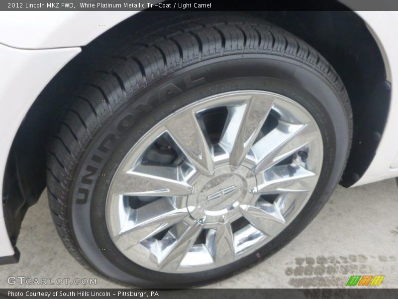 White Platinum Metallic Tri-Coat / Light Camel 2012 Lincoln MKZ FWD
